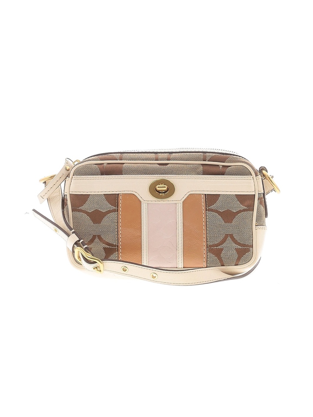 Coach Hamptons Signature Turnlock Crossbody Bag with hangtag